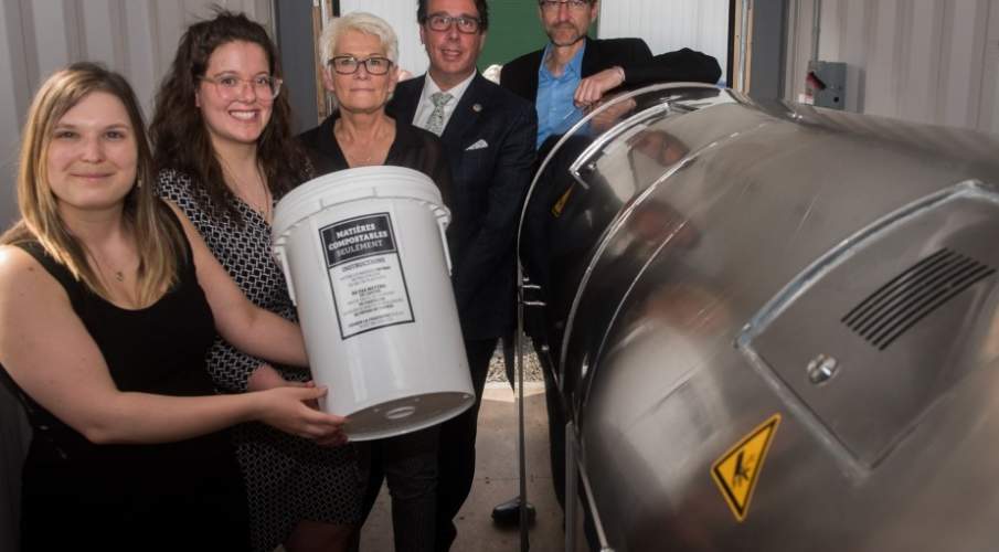 Lancement de compostage W: un projet novateur et unique au québec en développement durable