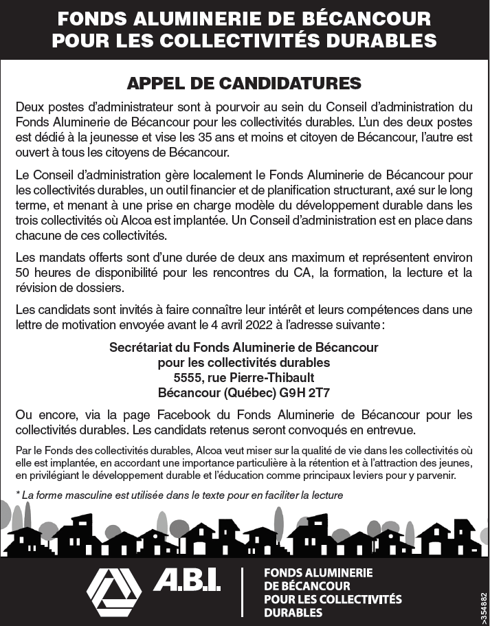 FCD - Appel candidature